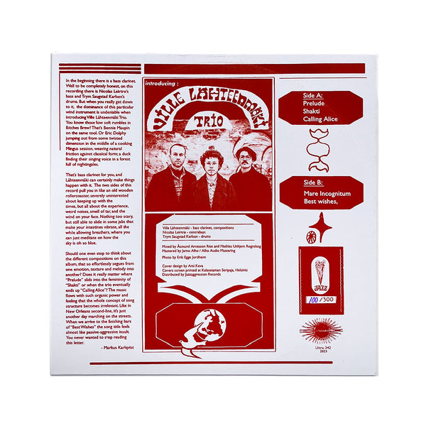 Introducing: Ville Lähteenmäki Trio (LP, 2nd pressing, Silkscreened sleeves)