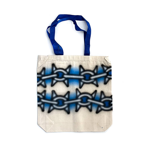 Chain Tote Bag Blue