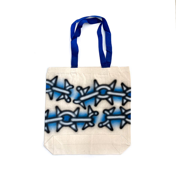 Chain Tote Bag Blue