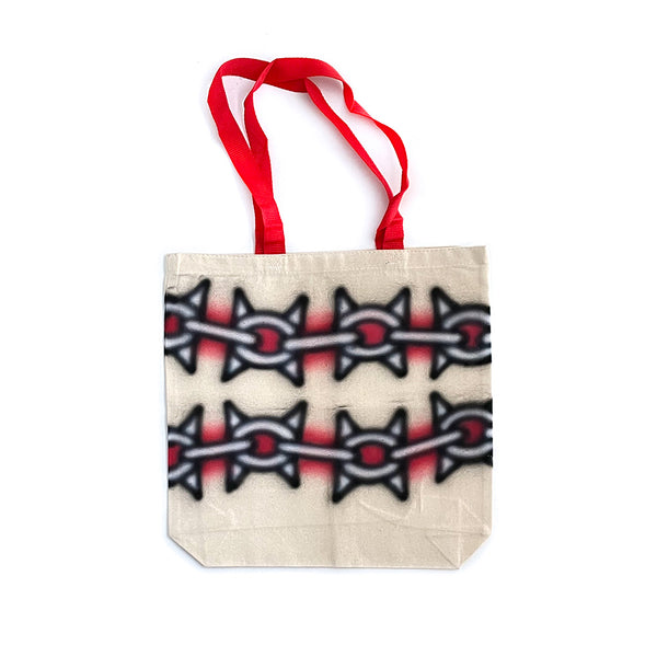 Chain Tote Bag Red