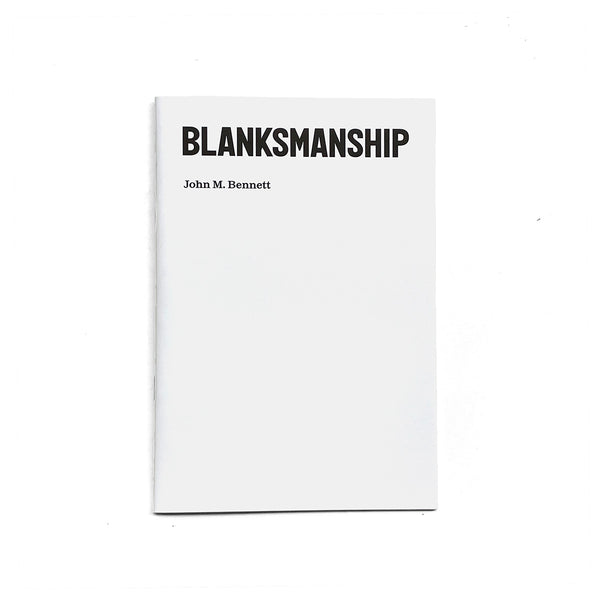 BLANKSMANSHIP (LP+Poetry Booklet)