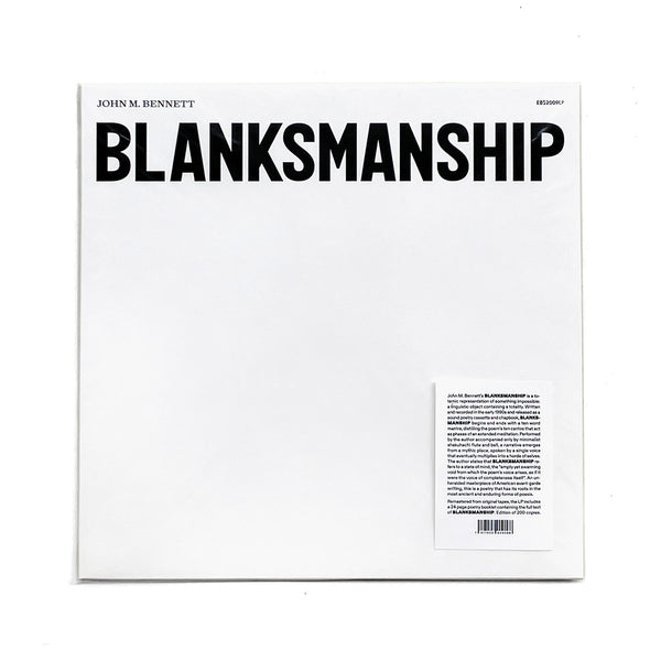 BLANKSMANSHIP (LP+Poetry Booklet)