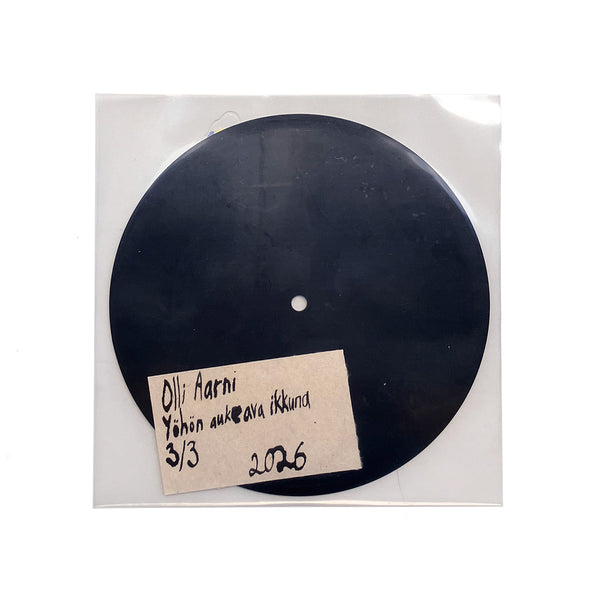 Levykauppa - yöhön aukeava ikkuna (7", Lathe Cut)