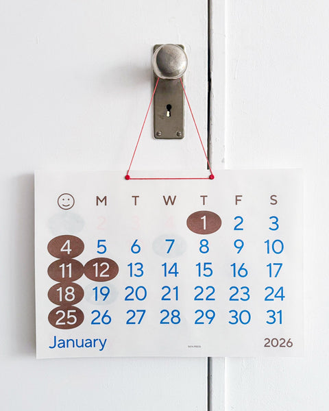 Happy Sunday Calendar 2026