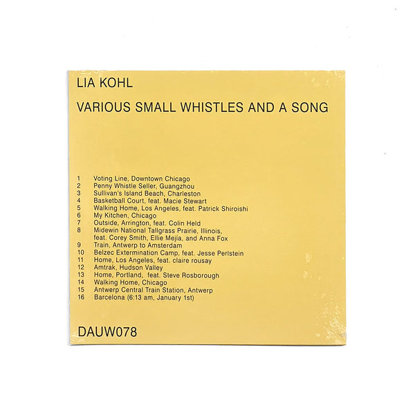 Various Small Whistles and a Song (10")
