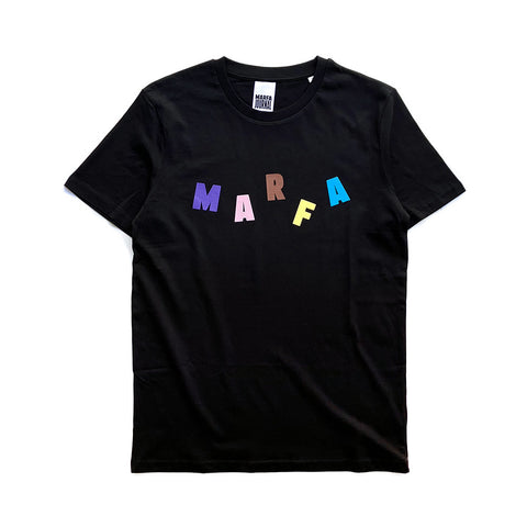 MARFA PARTY LOGO T-SHIRT BLACK