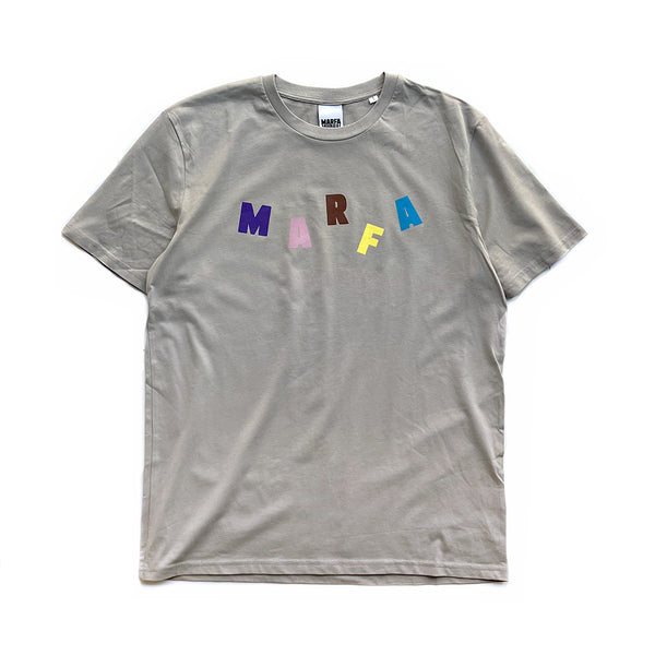 MARFA JOURNAL - MARFA PARTY LOGO T-SHIRT GREY – OVEN UNIVERSE