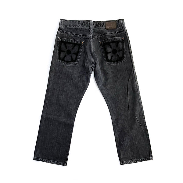 Stack Jeans 02 (Black Denim Pants)